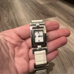 Fossil Silver and Cream Watch